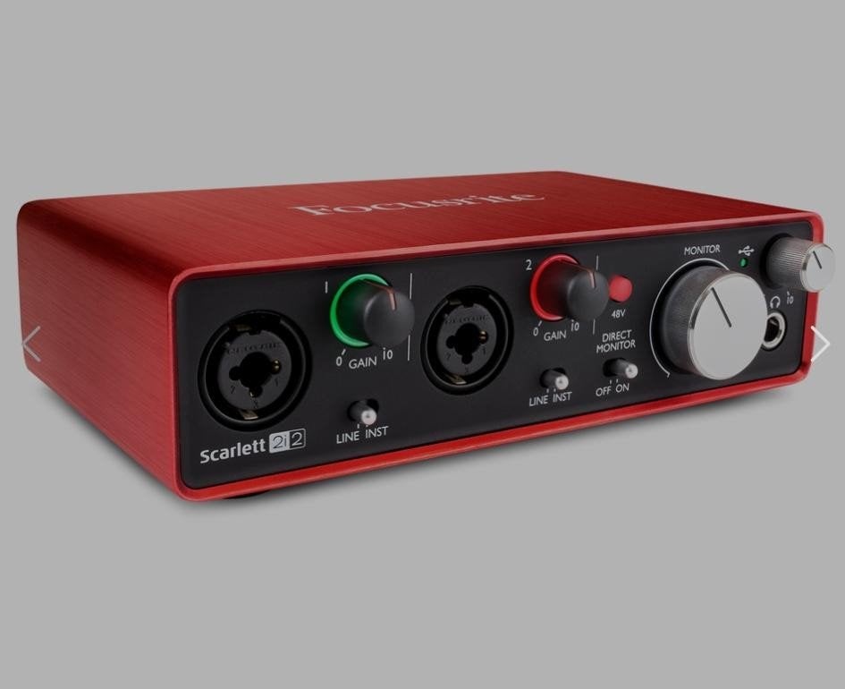 Focusrite Scarlett 2i2, Ophalen