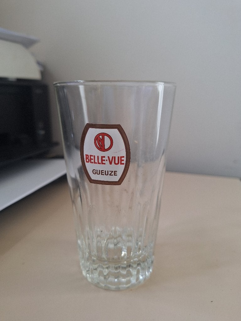 bierglas belle vue geuze, Verzamelen, Biermerken, Ophalen of Verzenden, Zo goed als nieuw, Glas of Glazen, Overige merken
