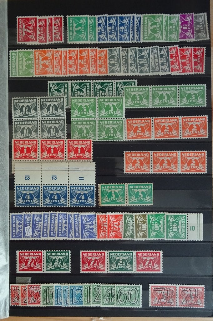 Diverse oudere nummerzegels postfris, Postzegels en Munten, Postzegels | Nederland, Verzenden, T/m 1940, Postfris