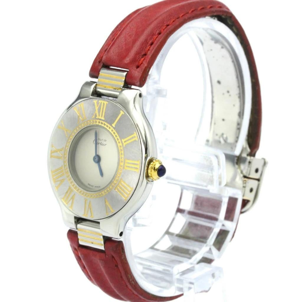 CARTIER Must 21 Gold Plated Steel, Ophalen of Verzenden, Zo goed als nieuw, Polshorloge, Overige merken