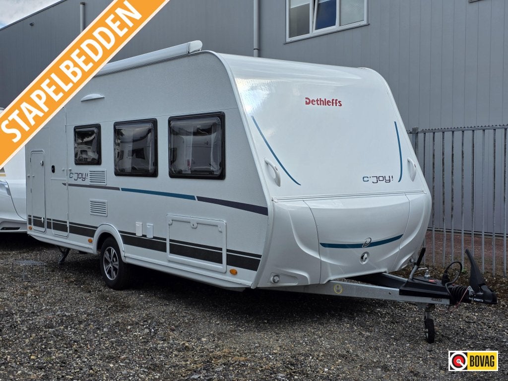 Dethleffs C'Joy 480 QLK, Dwarsbed, Schokbreker, Bedrijf, Dethleffs