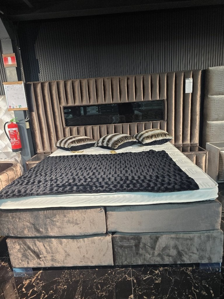 ️ Zeer luxe boxspring 180 x 200 cm – outlet, Ophalen, Tweepersoons, 180 cm