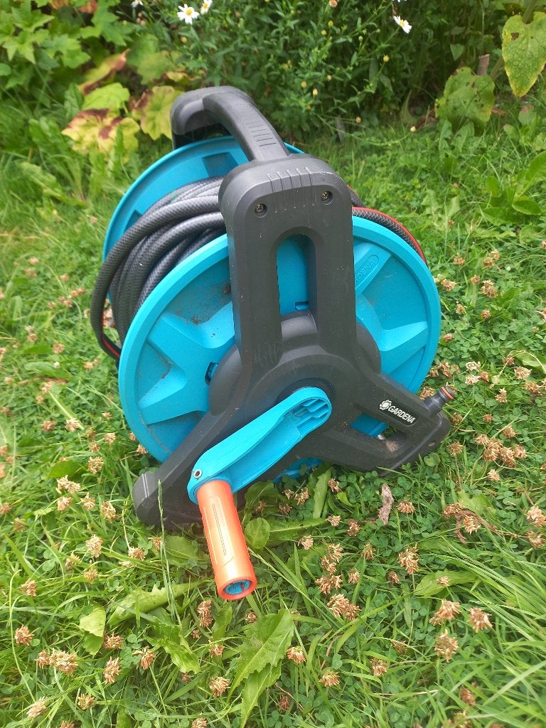 Gardena tuinslang met haspel, Tuin en Terras, Ophalen of Verzenden, Gebruikt, Tuinslang