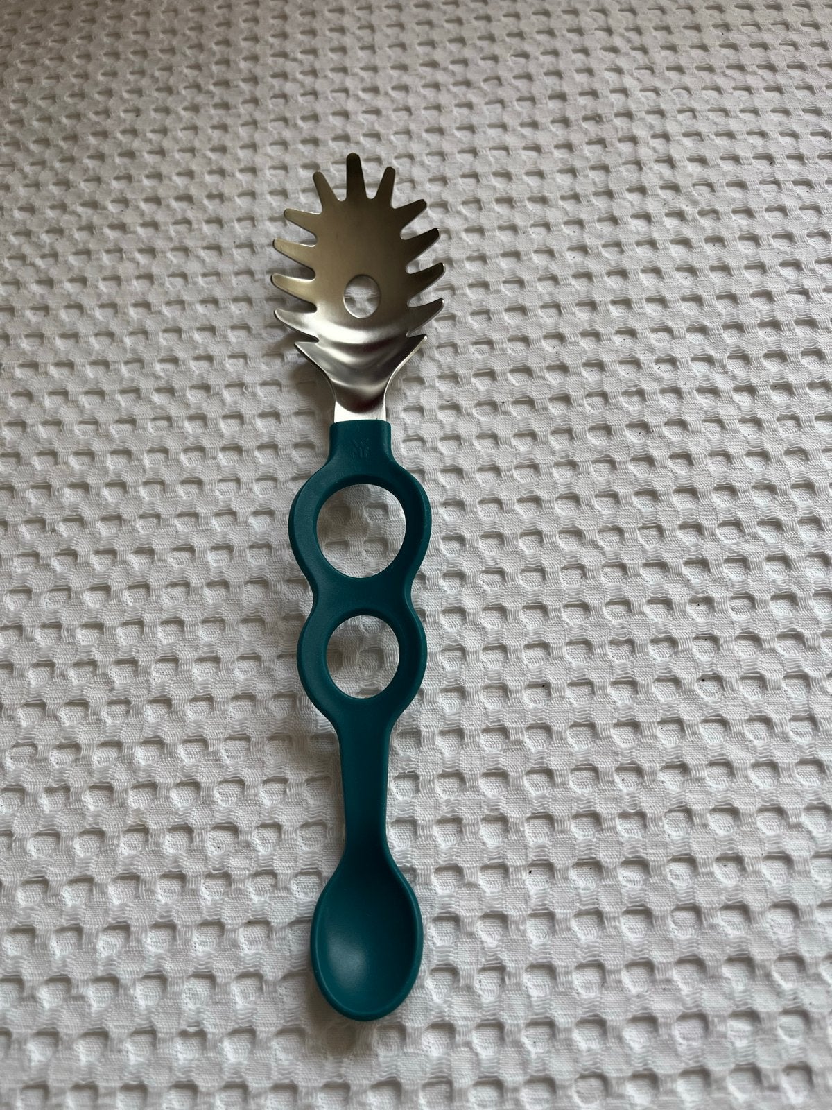 WMF pasta lepel met maatlepel - Groen, Ophalen of Verzenden, Zo goed als nieuw, Metaal, Overige merken