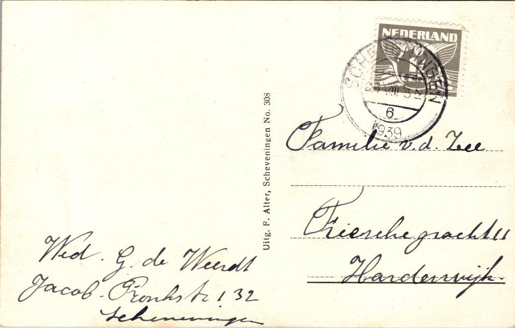 Scheveningen - 12 oude ansichtkaarten IV Strand, Verzenden, 1960 tot 1980, Gelopen, Zuid-Holland