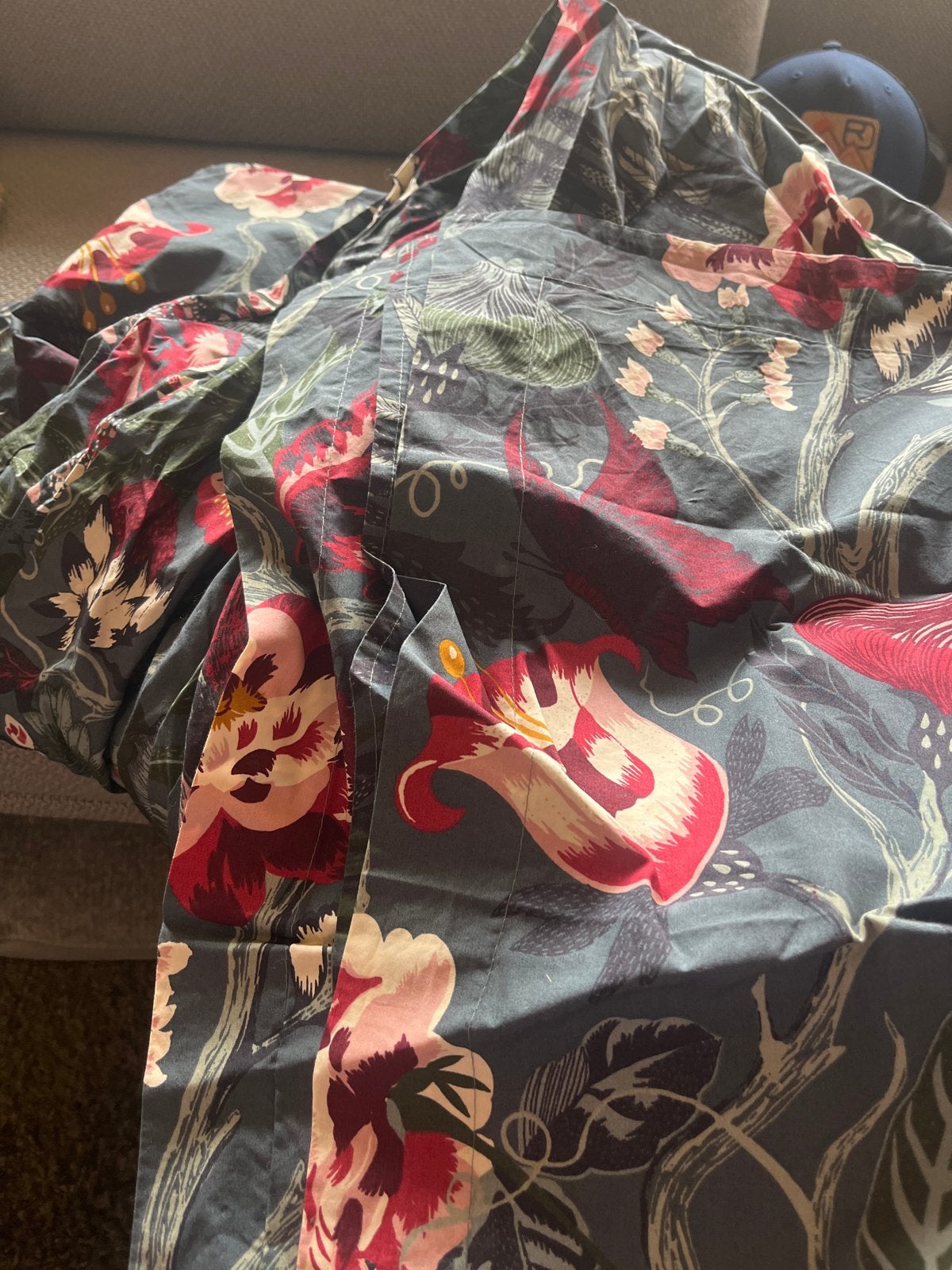 Ikea Filodendron dekbed twijfelaar. Zo goed als nieuw, Huis en Inrichting, Ophalen, Zo goed als nieuw, Overige kleuren, Deken of Dekbed