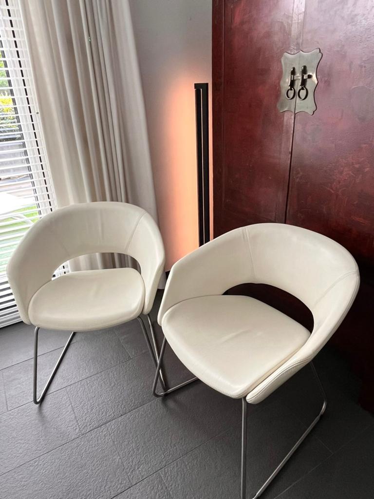 Leren fauteuils van Bert Plantagie (2x), Huis en Inrichting, Ophalen, Minder dan 75 cm, Leer, Zo goed als nieuw