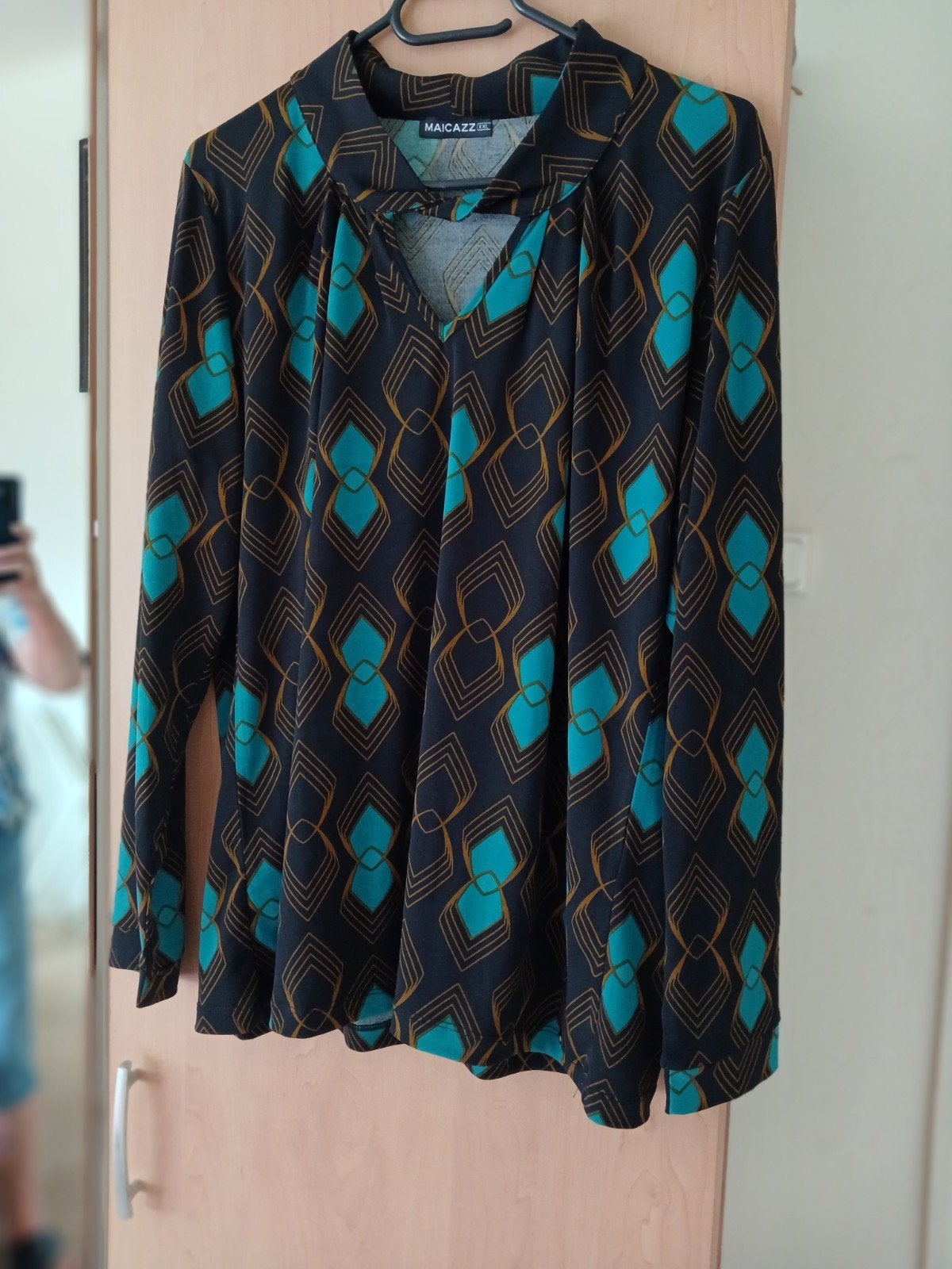prachtig shirt xxl travelstof maicazz, Ophalen of Verzenden, Zo goed als nieuw, Maat 46/48 (XL) of groter