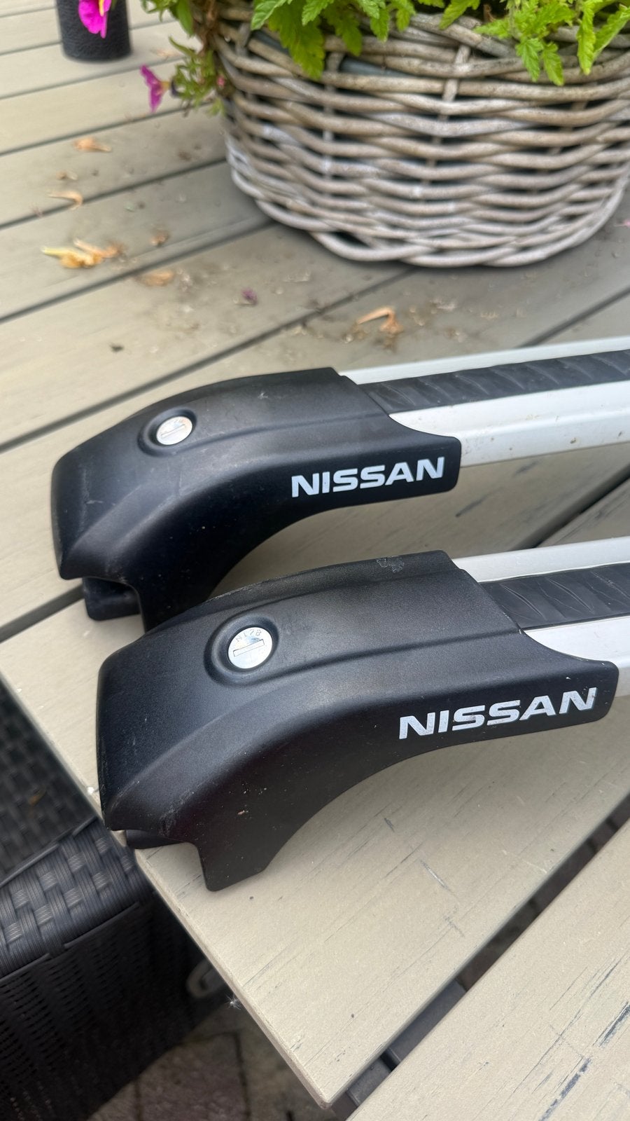 Originele Nissan Xtrail dakdragers met slot, Auto diversen, Dakdragers, Ophalen, Gebruikt