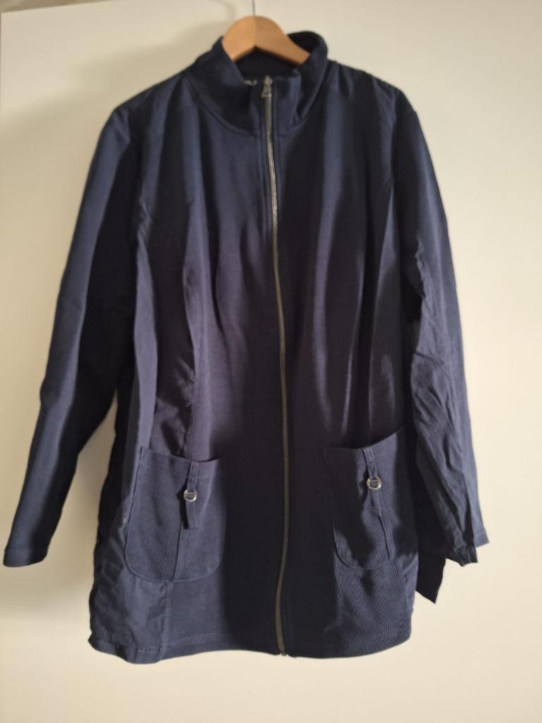 Jas Ulla Popken mt 54/56 xxl grote maat, Blauw, Ulla Popken, Ophalen of Verzenden, Zo goed als nieuw