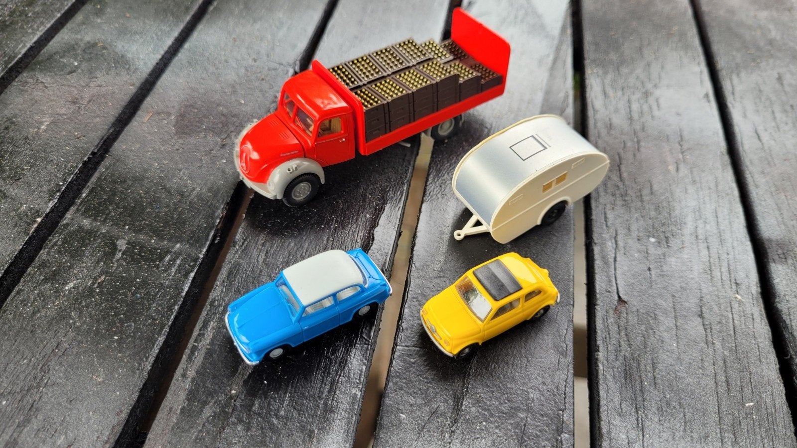 Wiking 4 stuks, Verzenden, Bus of Vrachtwagen, Wiking