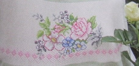 Borduurpatroon  Roosjes  nr 9743 do, Hobby en Vrije tijd, Borduren en Borduurmachines, Verzenden, Nieuw, Handborduren, Patroon