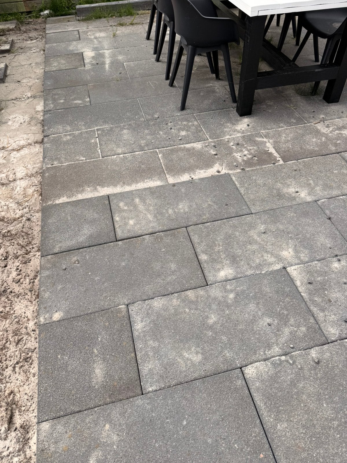 Tuintegels 100 stuks  80x40 GRATIS, Ophalen, Zo goed als nieuw, Beton, Terrastegels