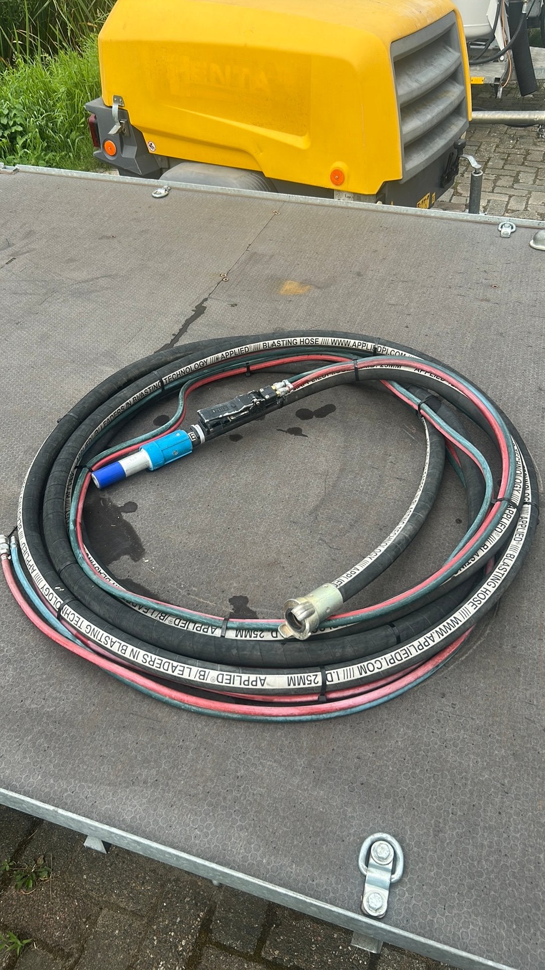 Applied straalslang 10m  1"  met 8mm nozzle tbv straalketel, Ophalen of Verzenden