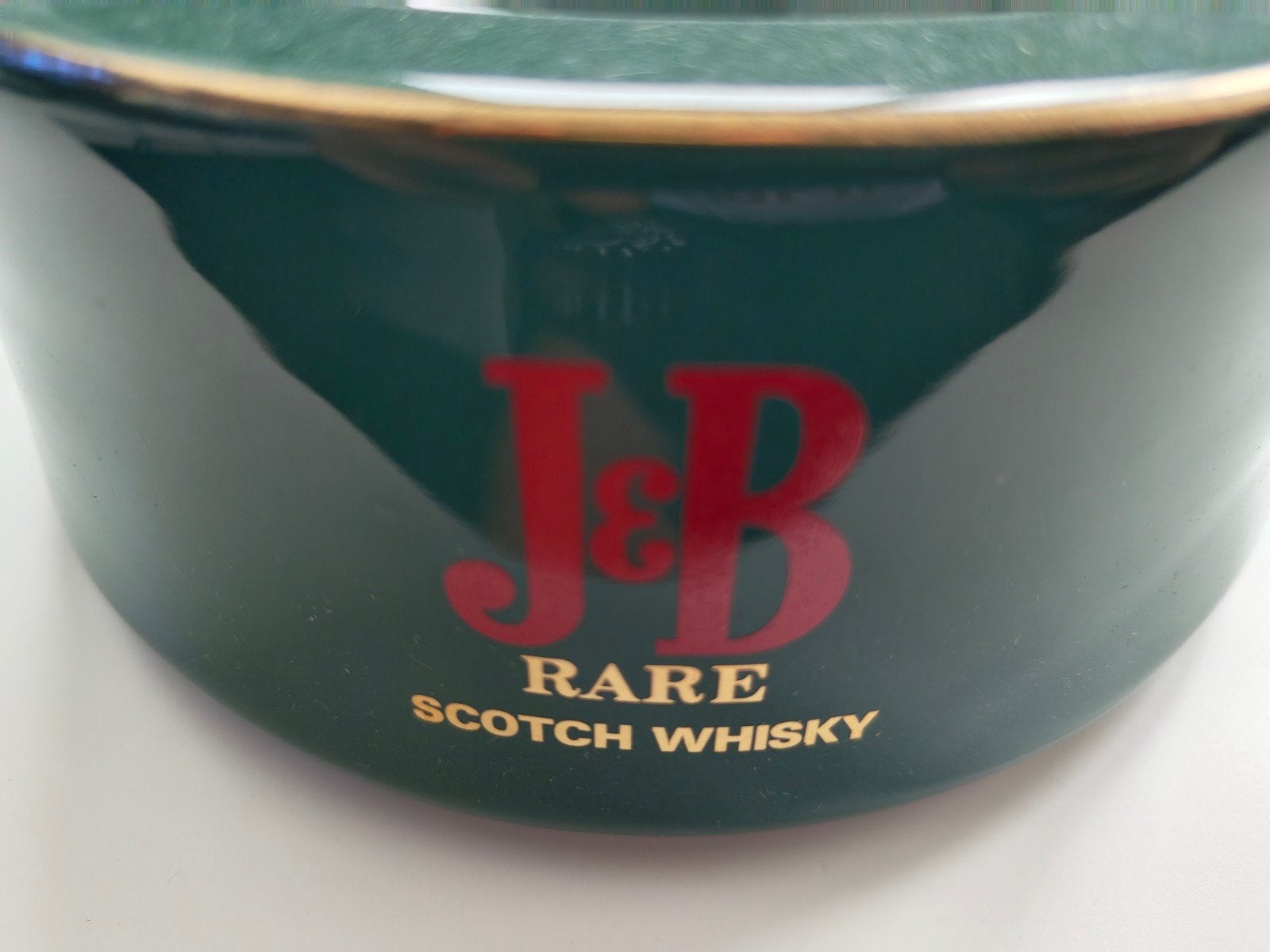 Vintage J&B Rare Scotch Whisky Asbak - Groen Keramiek, Verzamelen, Ophalen of Verzenden, Gebruikt, Asbak