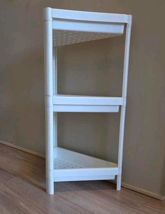 IKEA Vesken open hoekkast voor badkamer, Huis en Inrichting, Ophalen, Overige typen, 50 tot 100 cm, Minder dan 100 cm