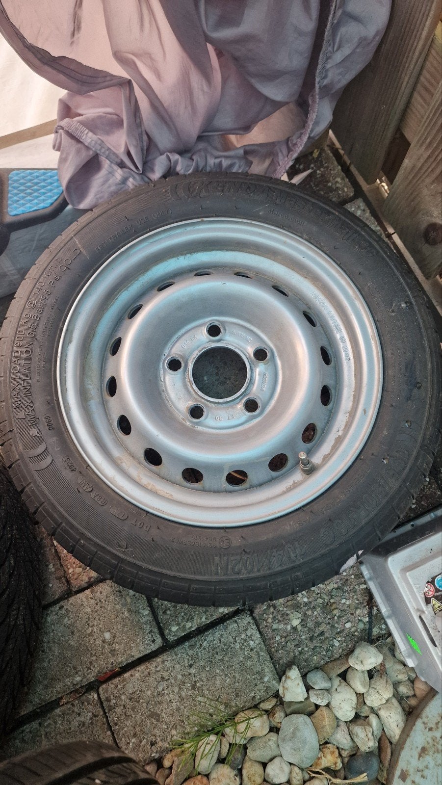 Reservewiel aanhangwagen 13 inch, Auto diversen, Aanhangwagen-onderdelen, Ophalen, Gebruikt