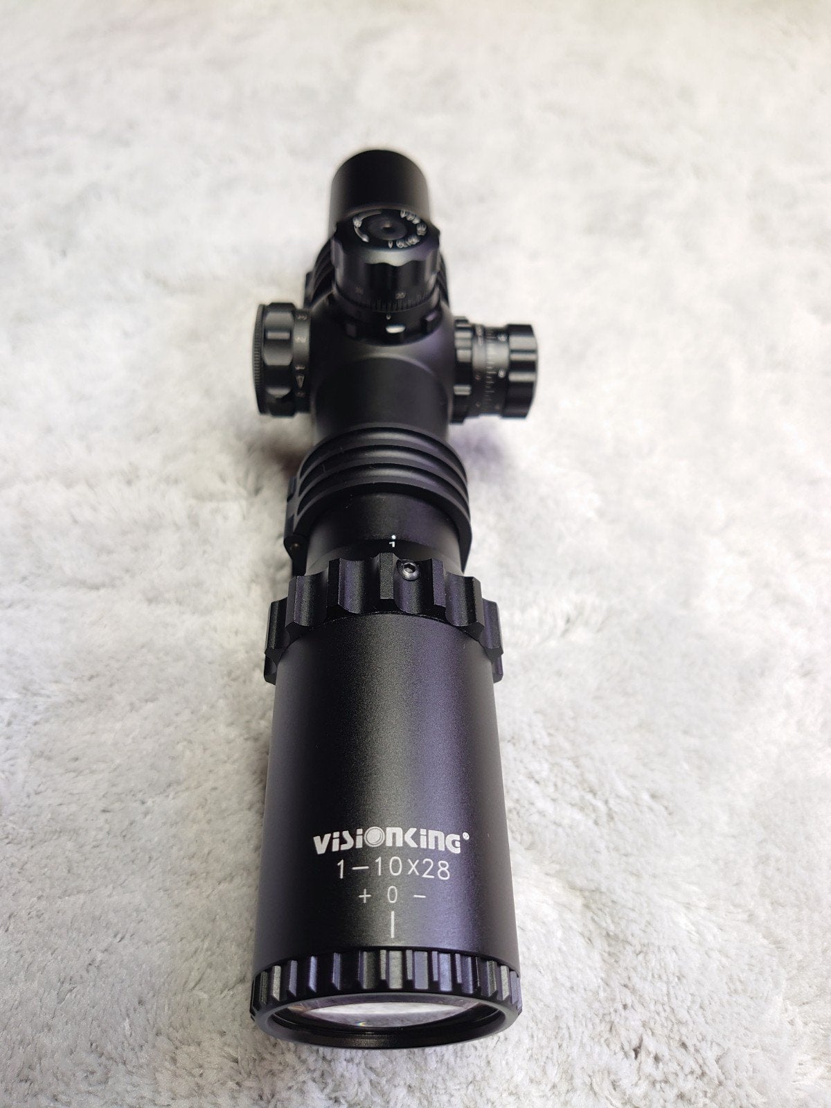 Drijfjacht richtkijker VISION KING 1-10x28 dubbel lichtkruis, Ophalen of Verzenden, Zo goed als nieuw