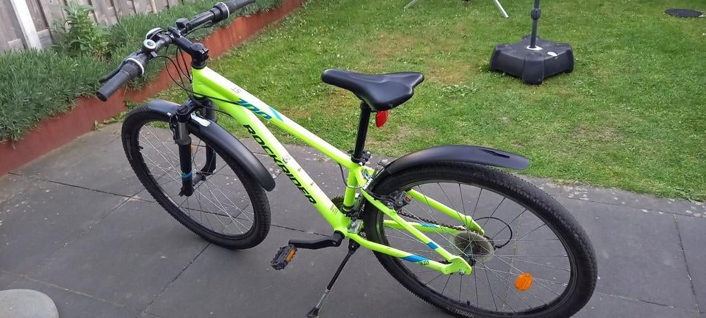 Rockrider ST 100 Mountainbike - Neon Groen, Fietsen en Brommers, Fietsen | Mountainbikes en ATB, Minder dan 45 cm, Ophalen, Gebruikt