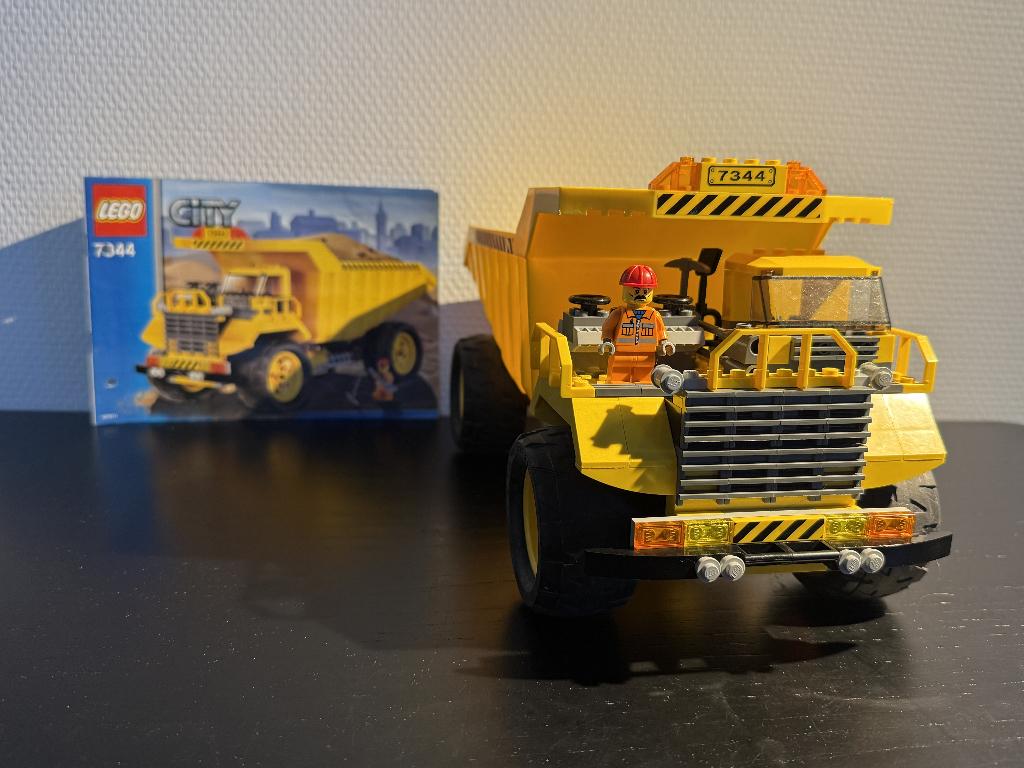 Lego 7344 kiepwagen, Compleet, City, Lego, Ophalen of Verzenden