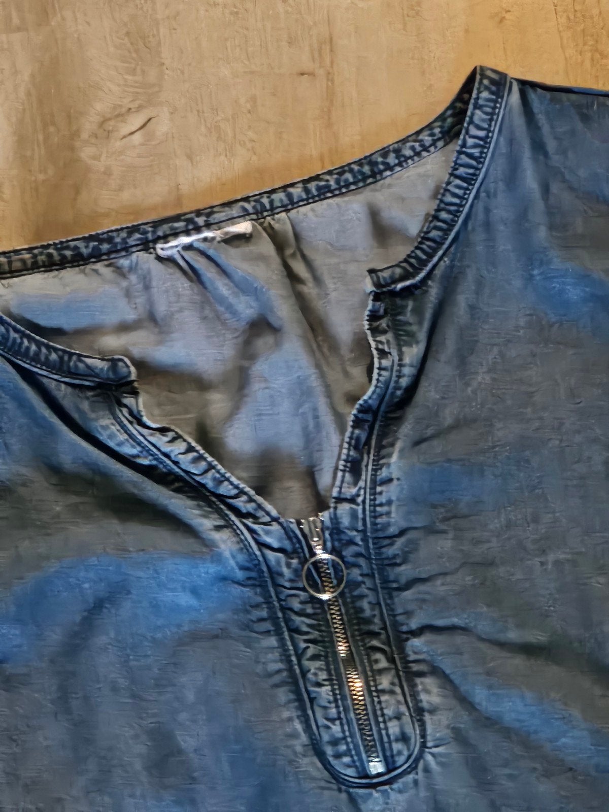 Dunne Lyocel Jeans Jurk Maat 58/60, Kleding | Dames, Ophalen of Verzenden, Zo goed als nieuw, Blauw, Jurk