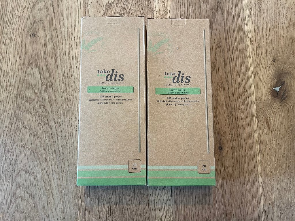 C448 Take Dis Tarwe rietjes 100 stuks Nieuw, Ophalen of Verzenden, Nieuw