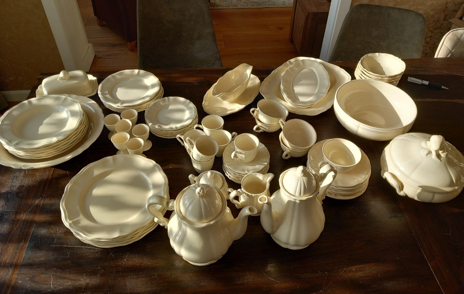 Antiek Frans servies Sarreguemines, Antiek en Kunst, Ophalen