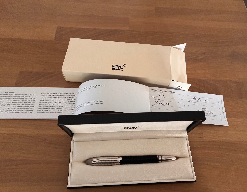 Nieuwe Mont Blanc Balpen met doosje, Verzamelen, Balpen, Nieuw, Met doosje, Ophalen of Verzenden