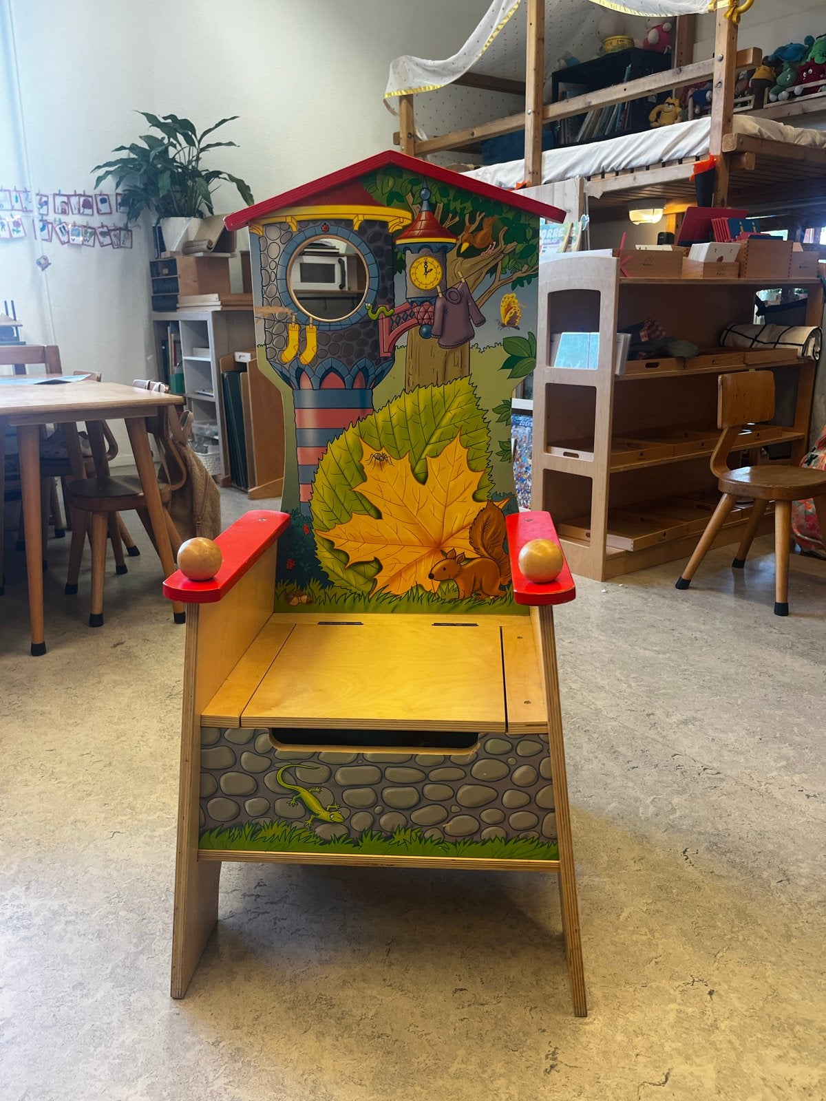 Houten kinderstoel met speels design, Kinderen en Baby's, Ophalen, Gebruikt, Overige typen