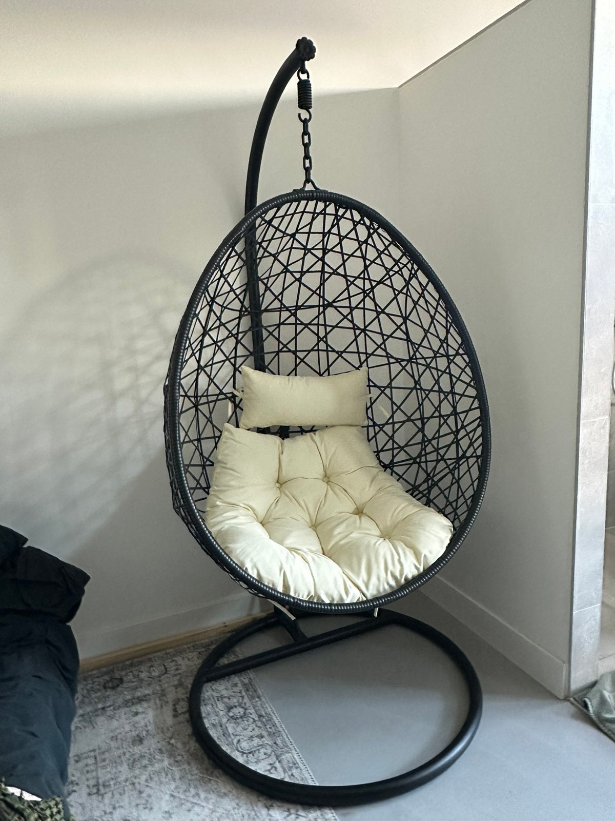 Hangstoel swing met standaard, zwart NIEUW (Xenos), Ophalen of Verzenden, Nieuw