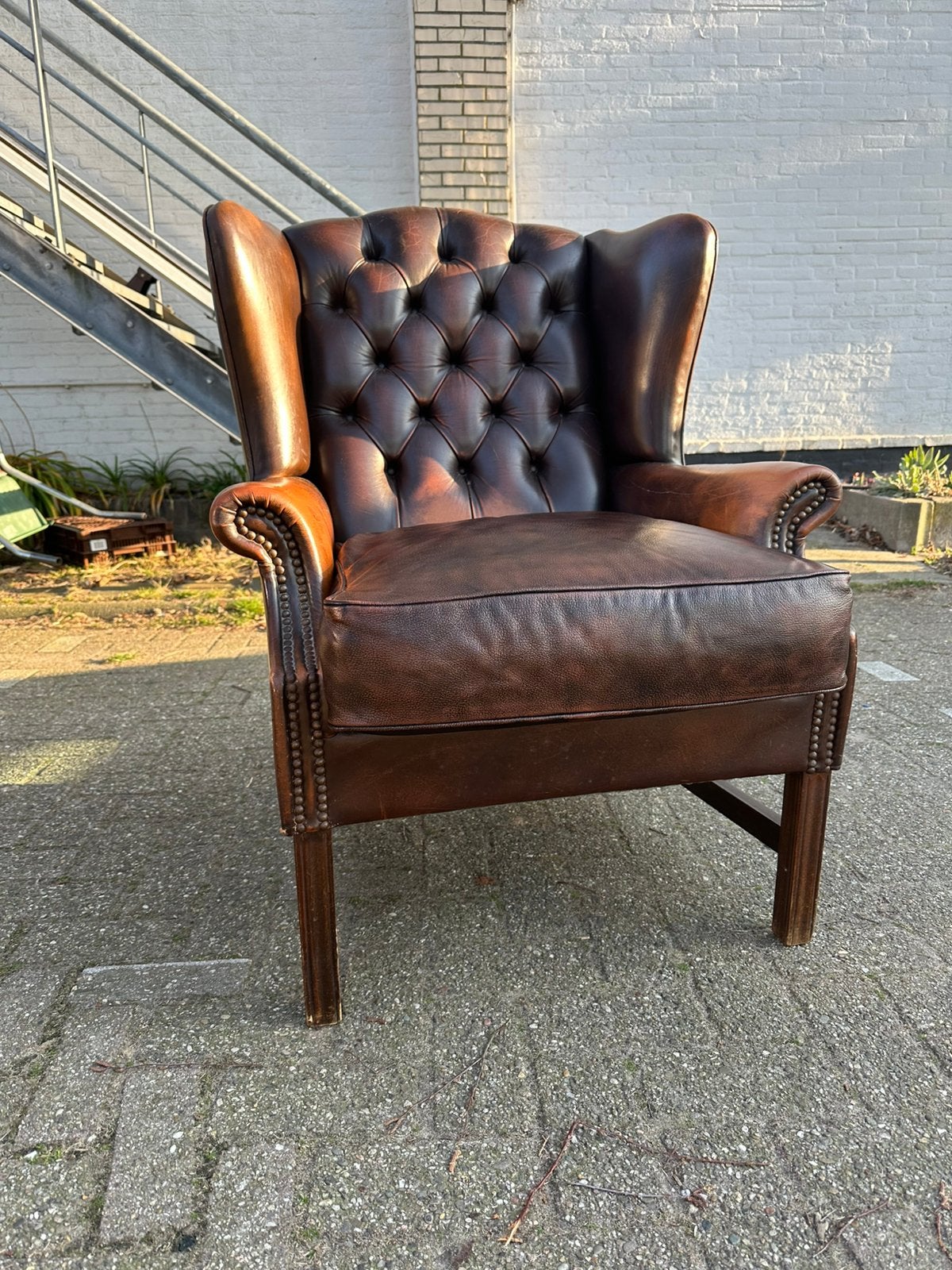 Chesterfield, Huis en Inrichting, Ophalen, Zo goed als nieuw, 75 tot 100 cm