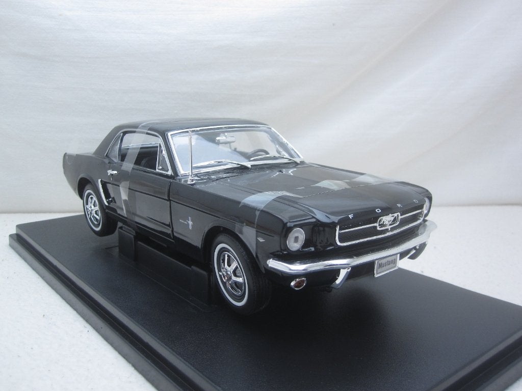Ford Mustang Coupé  1964 1/2  Zwart 1:18 Welly, Ophalen of Verzenden, Nieuw, Auto, Welly