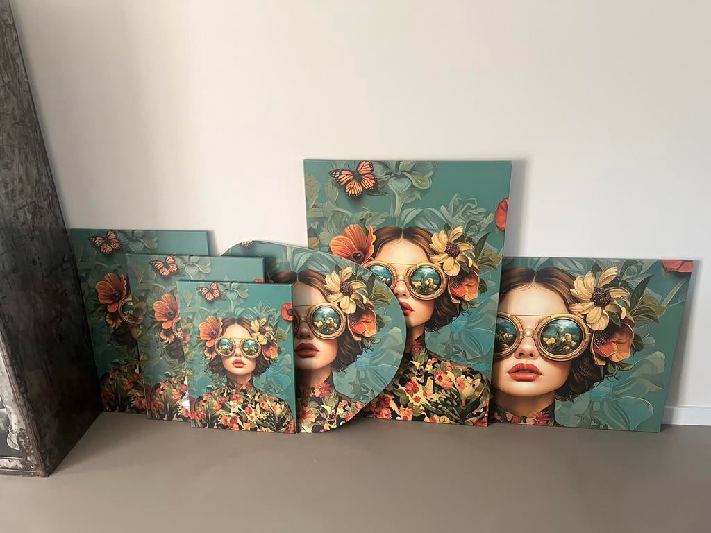 Canvas / vrouw / bril whow!!, Ophalen