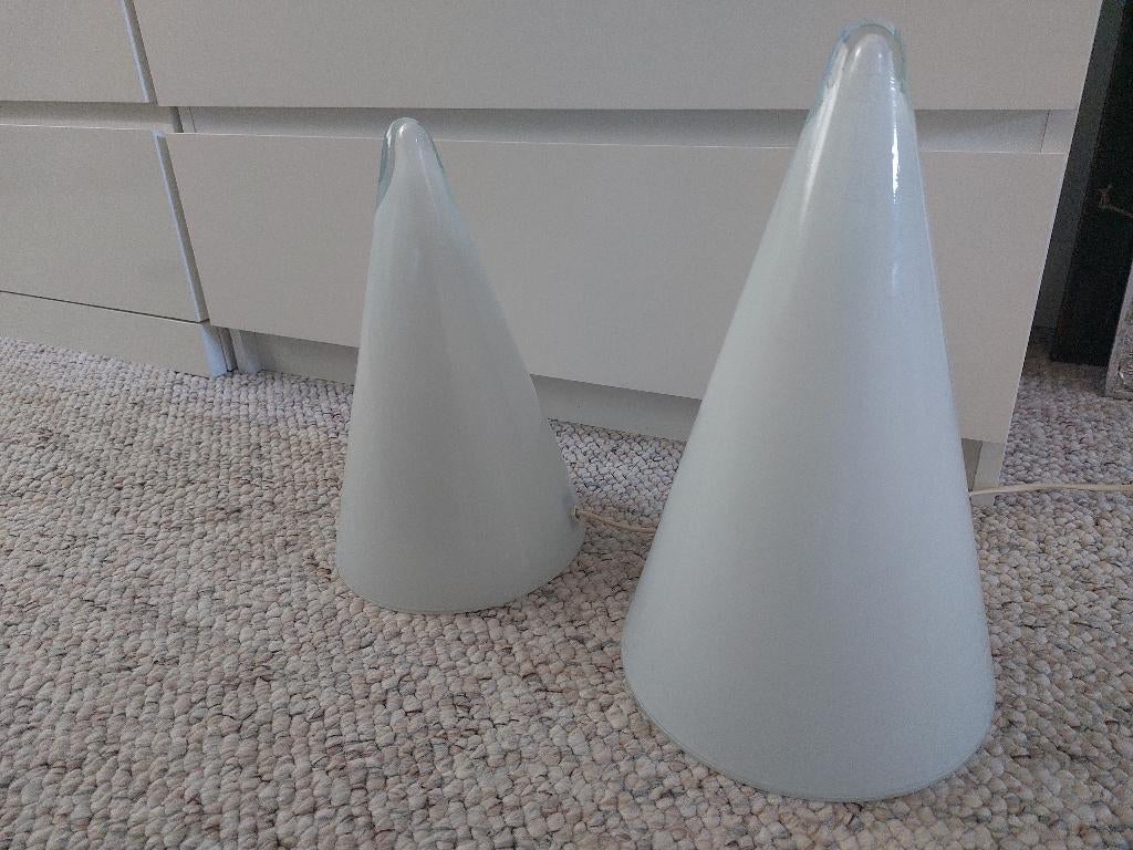vintage glazen lampen sce design  pi, Huis en Inrichting, Ophalen of Verzenden, Glas, Minder dan 50 cm, Gebruikt