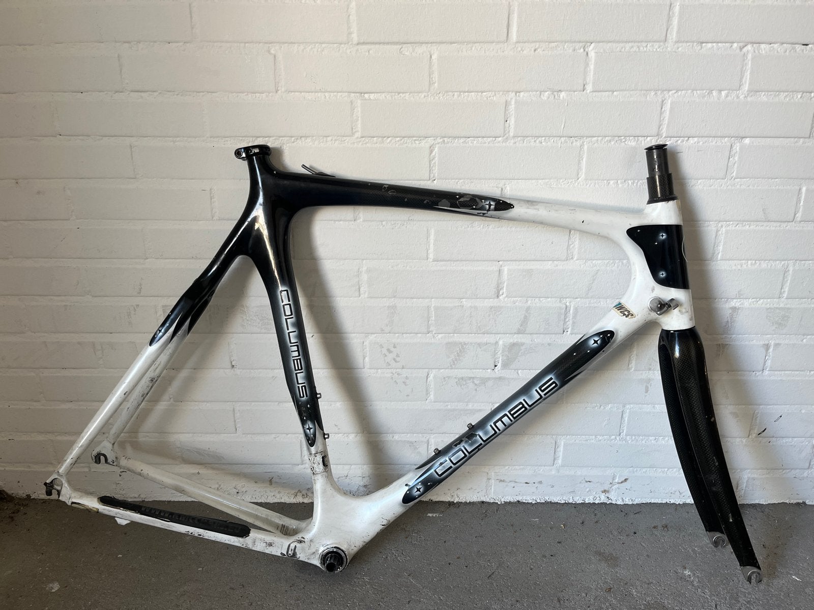 Columbus Carbon Frame en Voorvork - Maat 58, Gebruikt, Carbon, Heren, 57 tot 61 cm