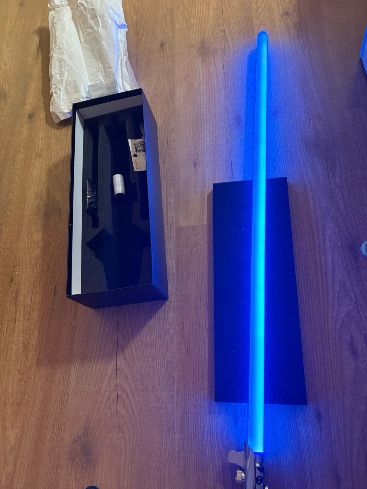 Star wars light saber, Ophalen of Verzenden, Zo goed als nieuw, Actiefiguurtje