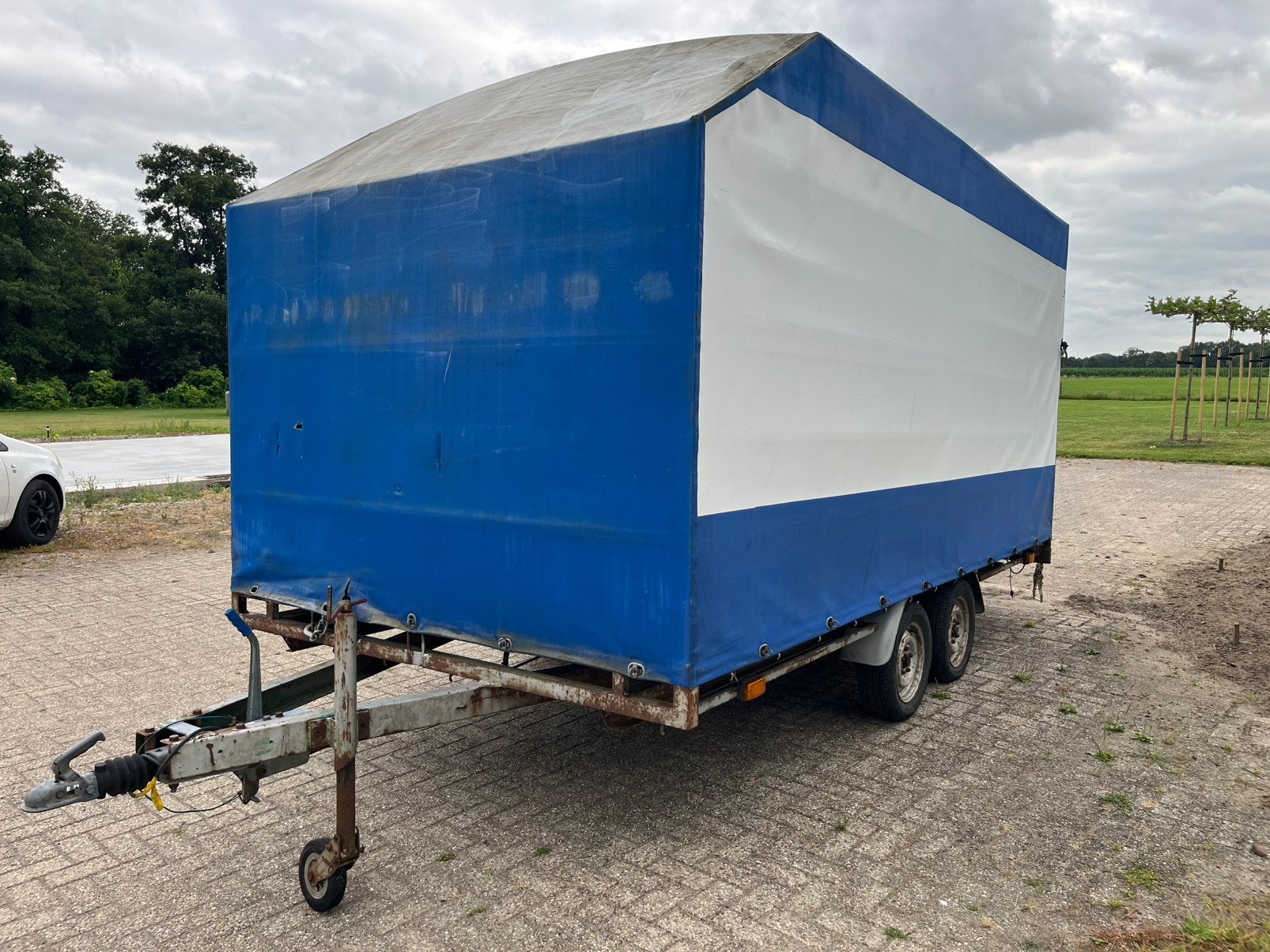 Huif aanhangwagen L435xB220xH200, Ophalen, Gebruikt