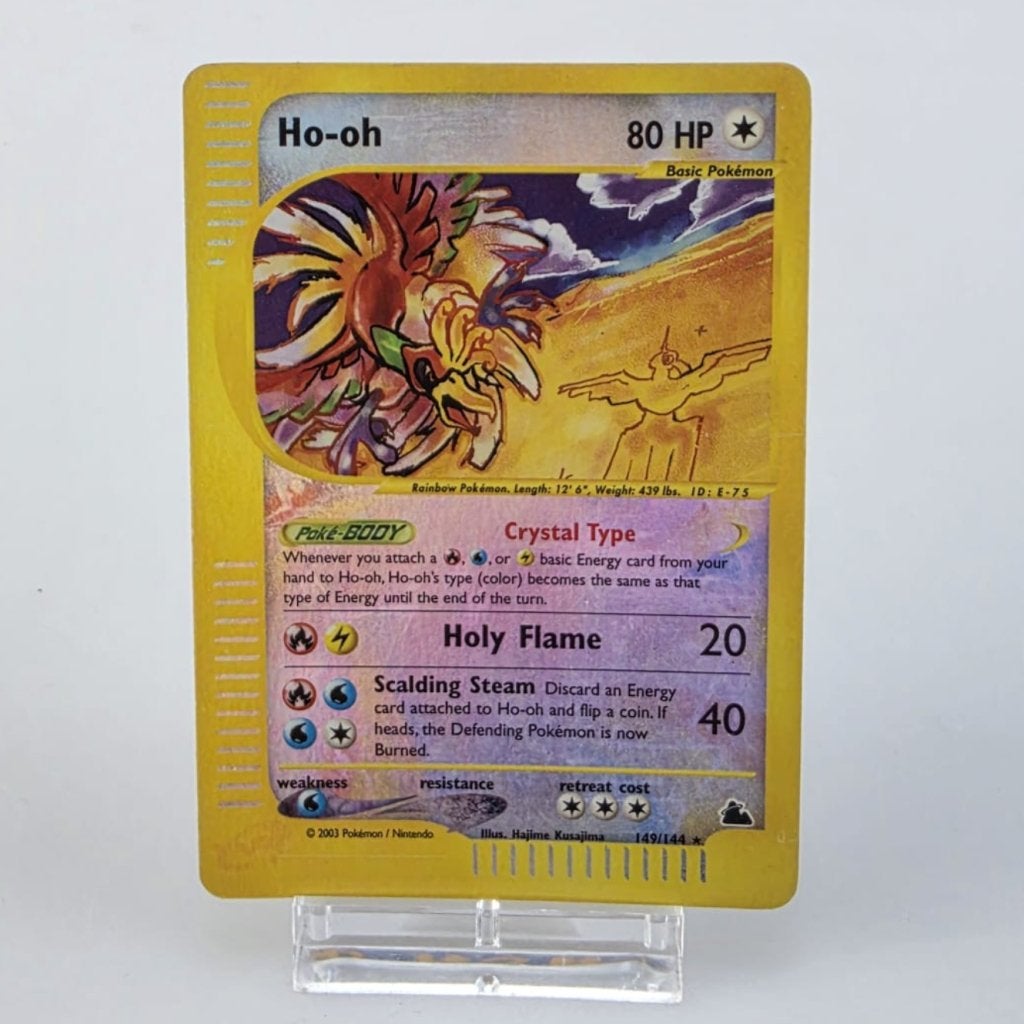 TCG Ho-Oh SK #149 Good in Toploader, Zo goed als nieuw