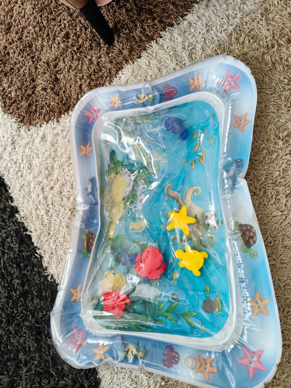 Opblaasbaar waterspeelkleed voor baby's - Zeethema, Kinderen en Baby's, Ophalen of Verzenden, Zo goed als nieuw, Speelkleed