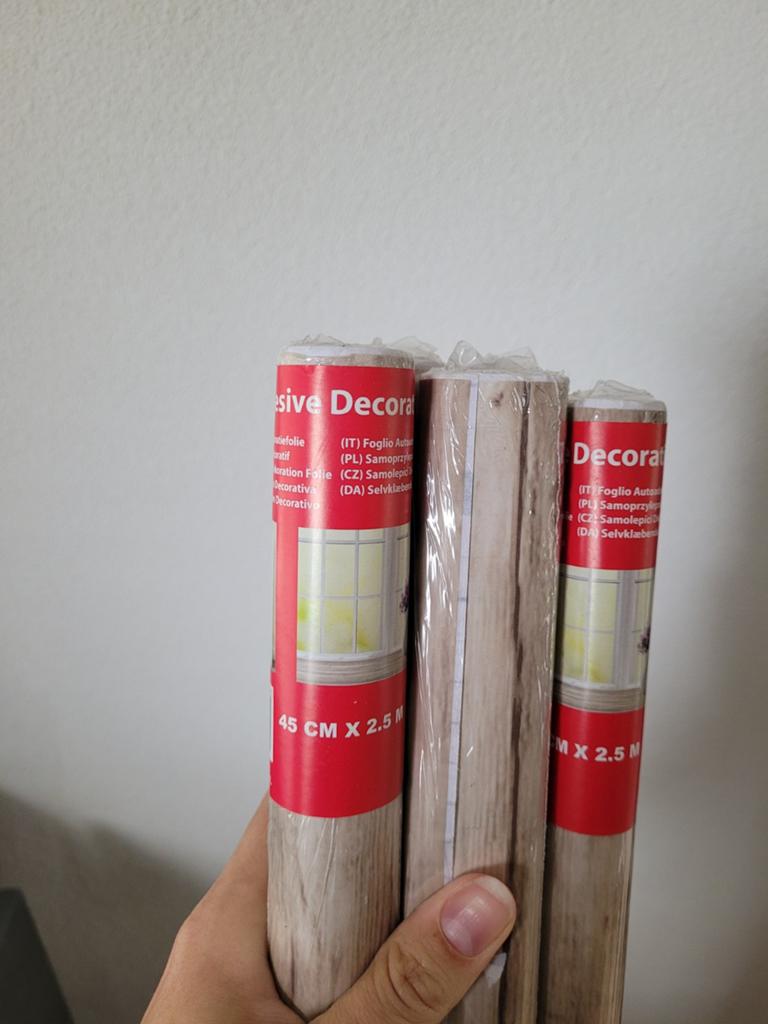 Zelfklevend decoratiefolie 5 rollen, Overige materialen, Nieuw, 15 m² of meer, Ophalen