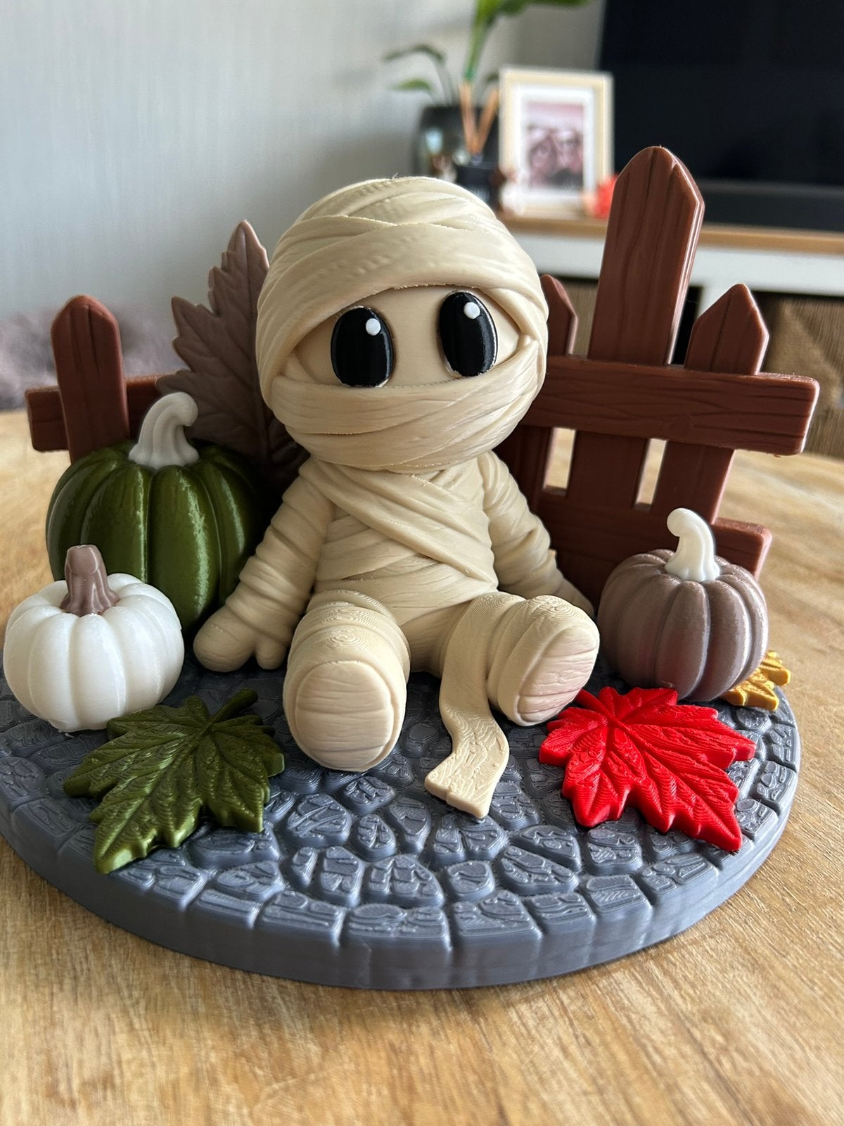 Schattige Halloween Mummie, Ophalen of Verzenden, Nieuw, Feestartikel, Halloween of Griezel