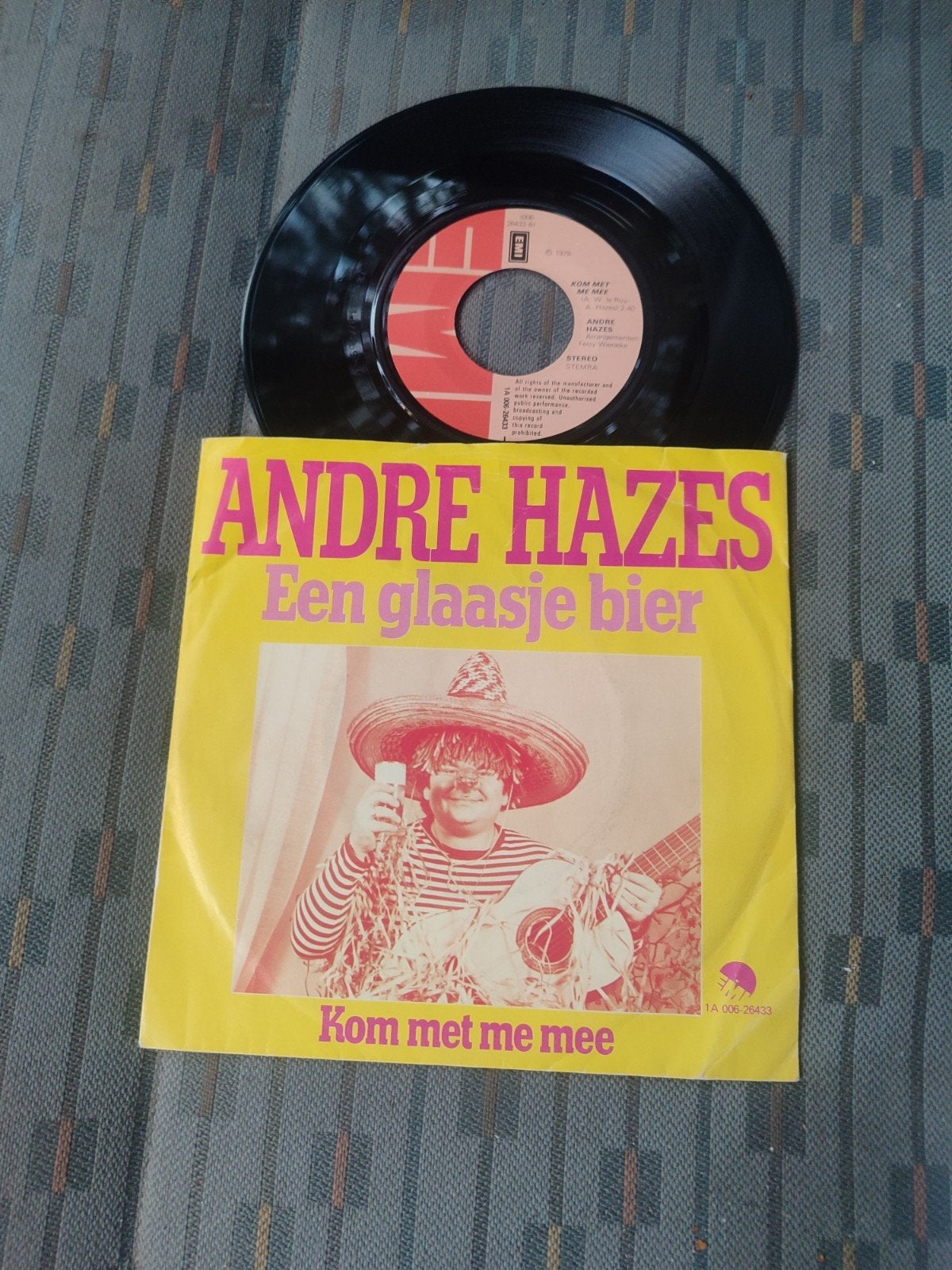 Andre Hazes een glaasje bier orgineel, Cd's en Dvd's, Vinyl | Nederlandstalig, Ophalen of Verzenden, Zo goed als nieuw, Overige formaten