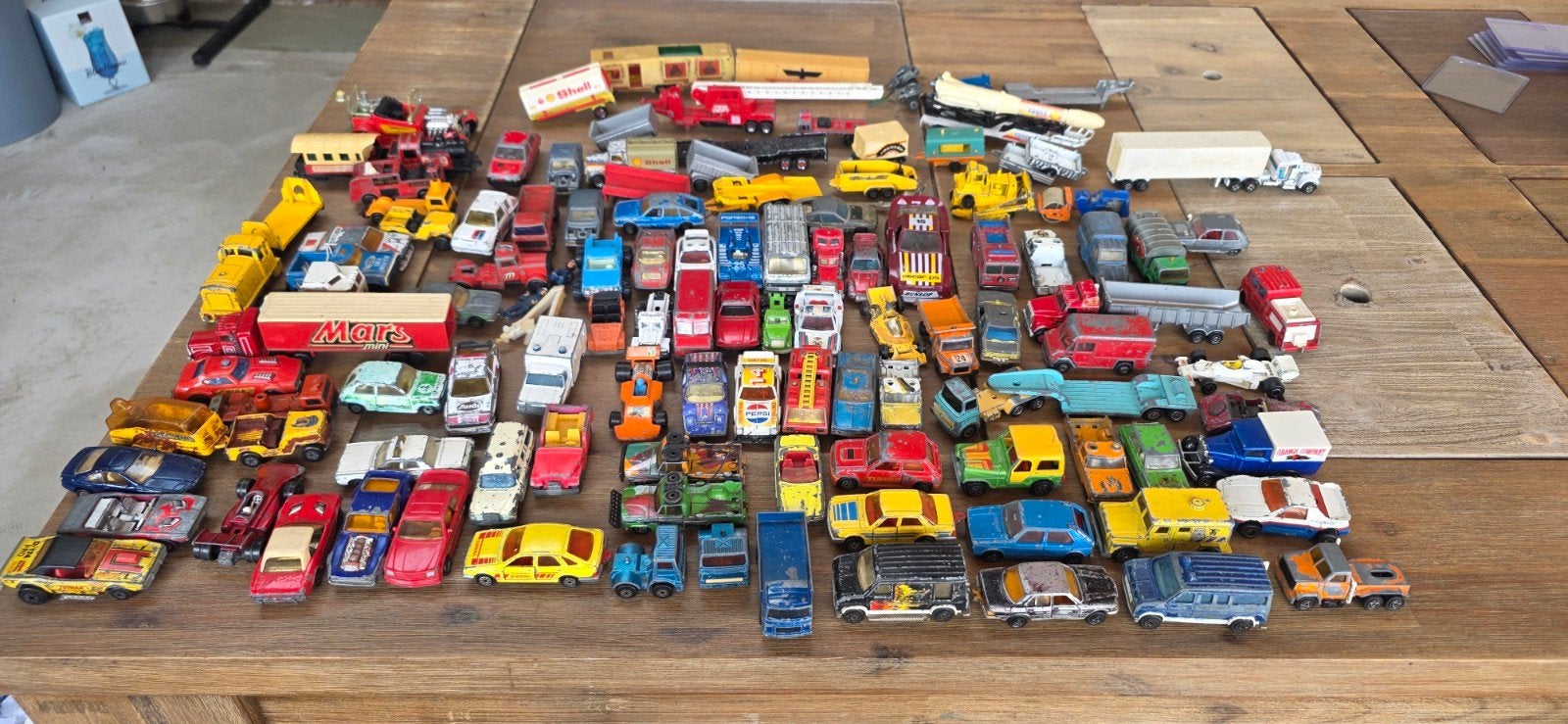 Grote collectie vintage speelgoedauto's jaren 60, 70, 80, Ophalen of Verzenden, Gebruikt