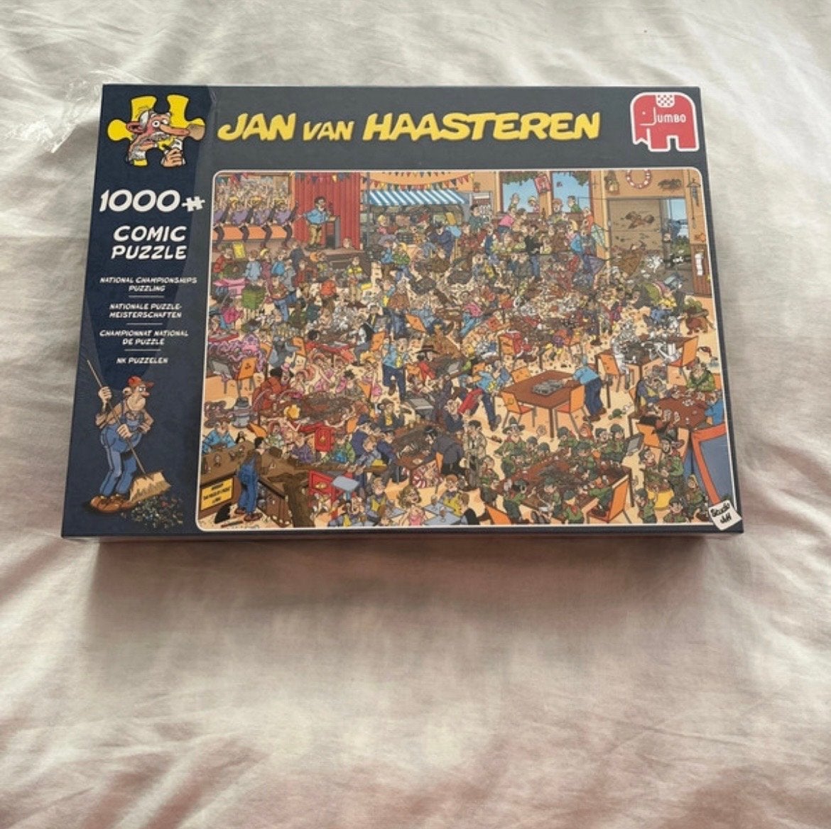 Jan van Haasteren NK Puzzelen 1000 stukjes, Ophalen of Verzenden, 500 t/m 1500 stukjes, Zo goed als nieuw, Legpuzzel