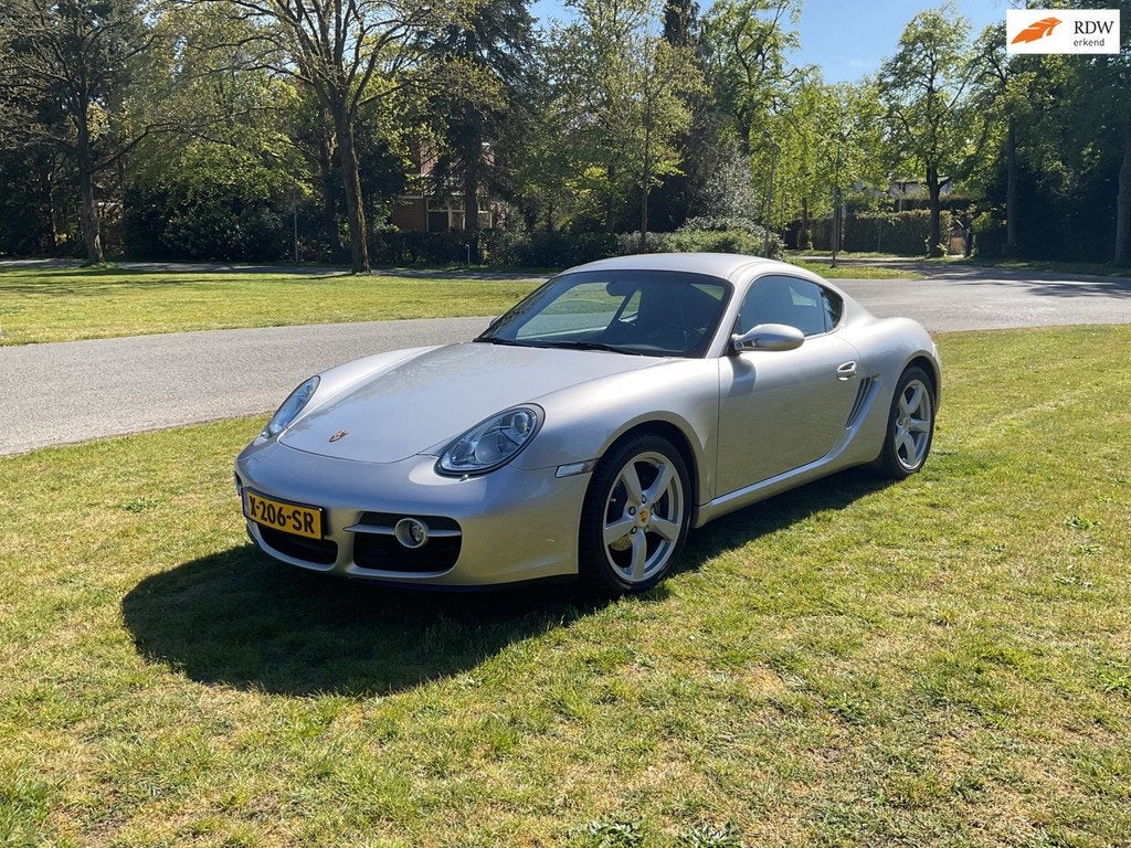 Porsche Cayman 2.7, ‘08, 5-bak, volleder. Techn/opt. 100%, Achterwielaandrijving, Gebruikt, Zwart, 2687 cc