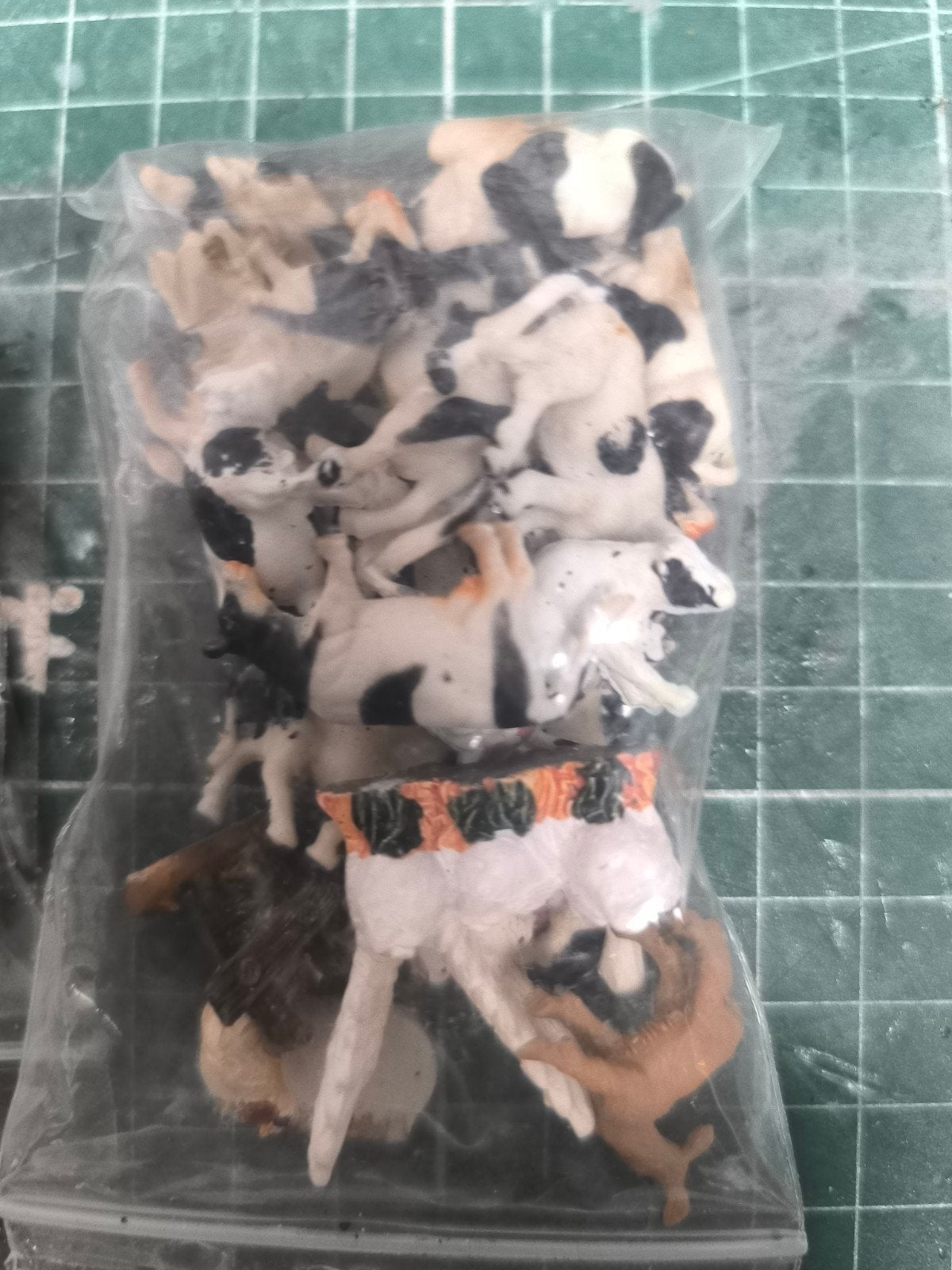 Zakje met koetjes en andere dieren voor diorama/kerstdorp, Ophalen of Verzenden
