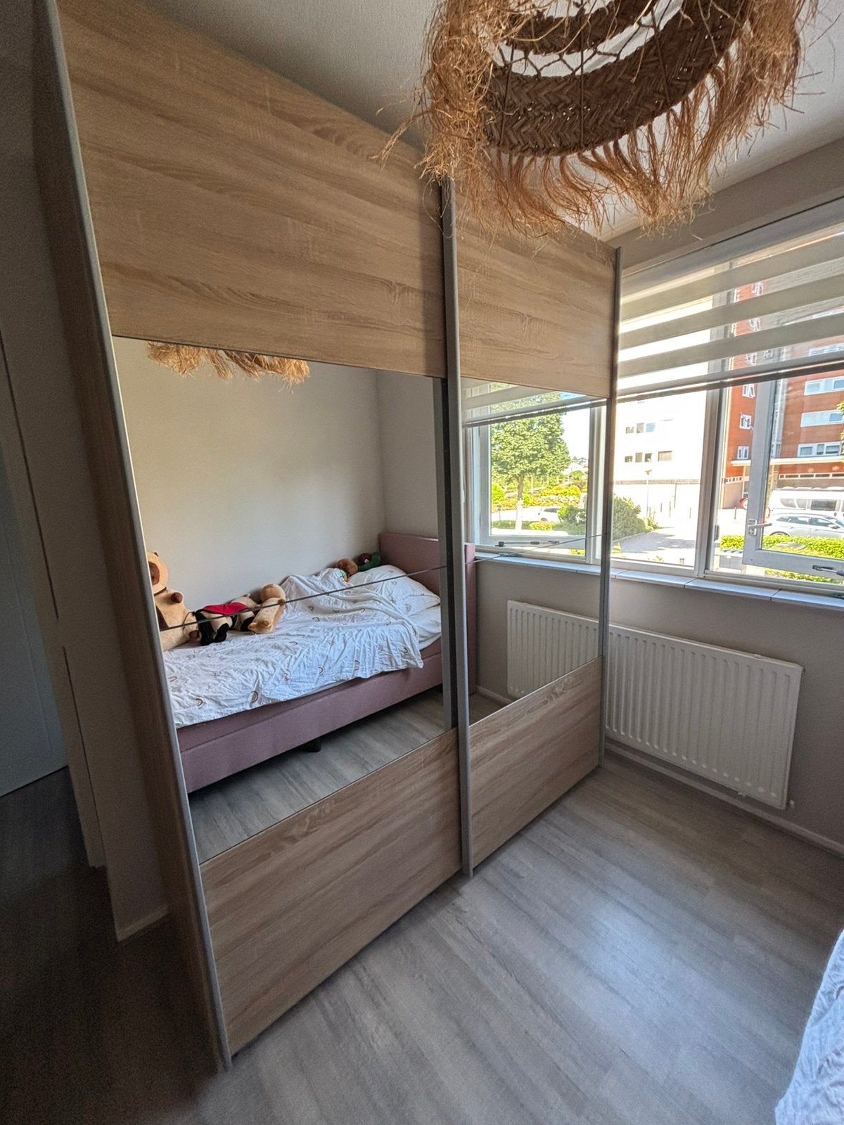 Ikea Pax kledingkast kast kleding bruin spiegels, 100 tot 150 cm, 200 cm of meer, Zo goed als nieuw, 50 tot 75 cm