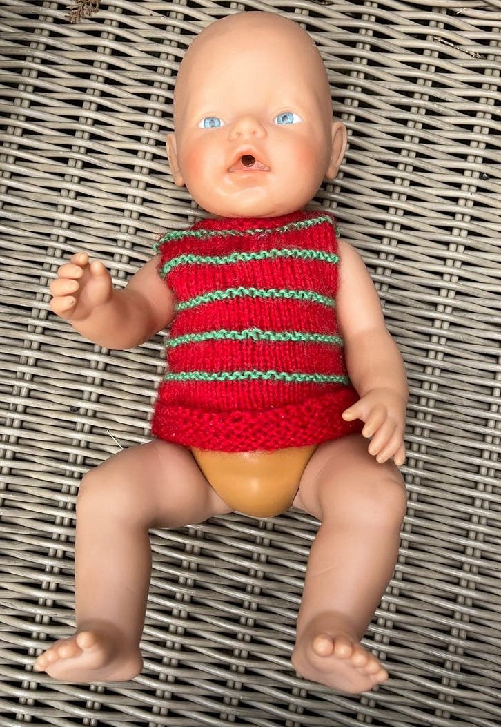 Bany born plasop, Ophalen of Verzenden, Gebruikt, Babypop