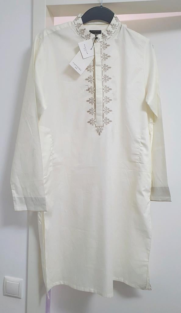 Nieuwe Indiase/Marokkaanse Kameez Kurta, maat S, geborduurd, Ophalen of Verzenden, Nieuw, Sapphire