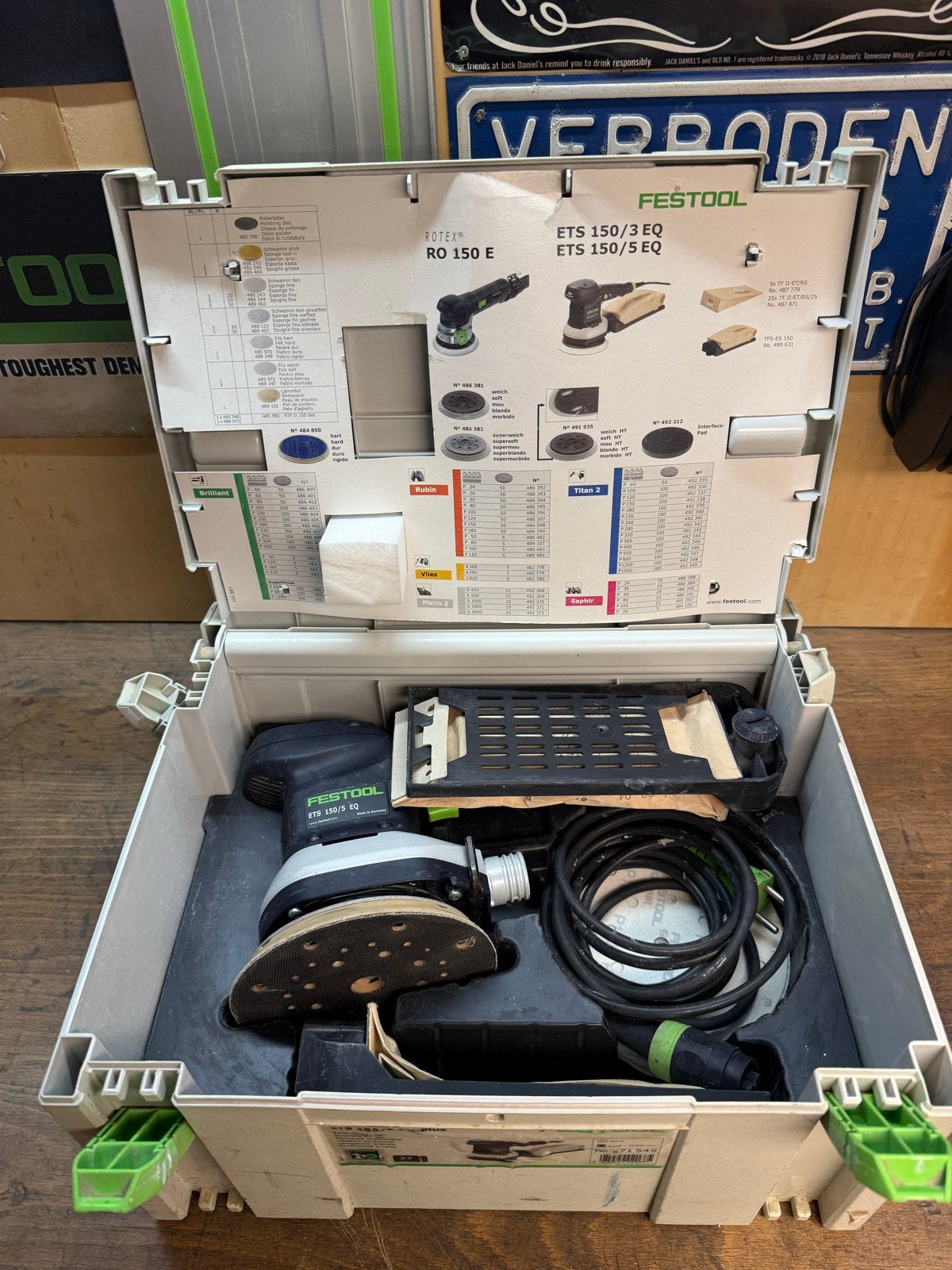 Festool ETS 150/5 EQ Excentrische Schuurmachine - Gereviseer, Doe-het-zelf en Verbouw, Ophalen of Verzenden, Zo goed als nieuw